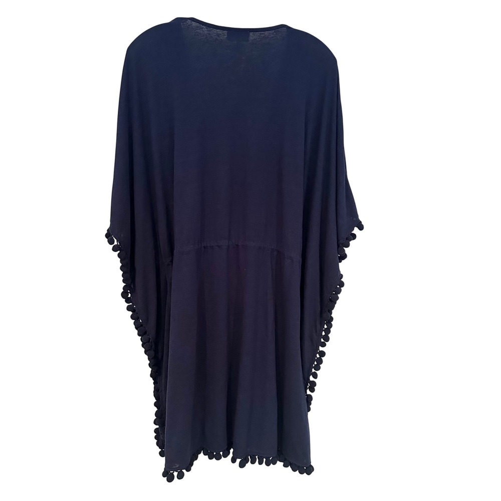 Tommy Bahama Deep Blue Pom-Pom Swim Coverup - Picture 8 of 10